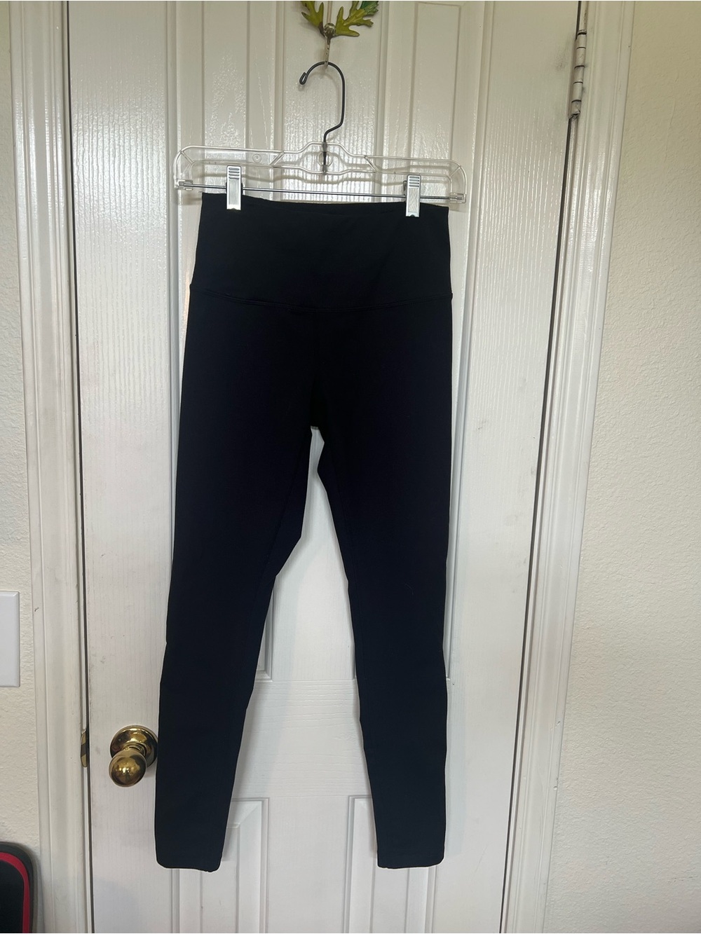 Zella Black Leggings with Mint Accent